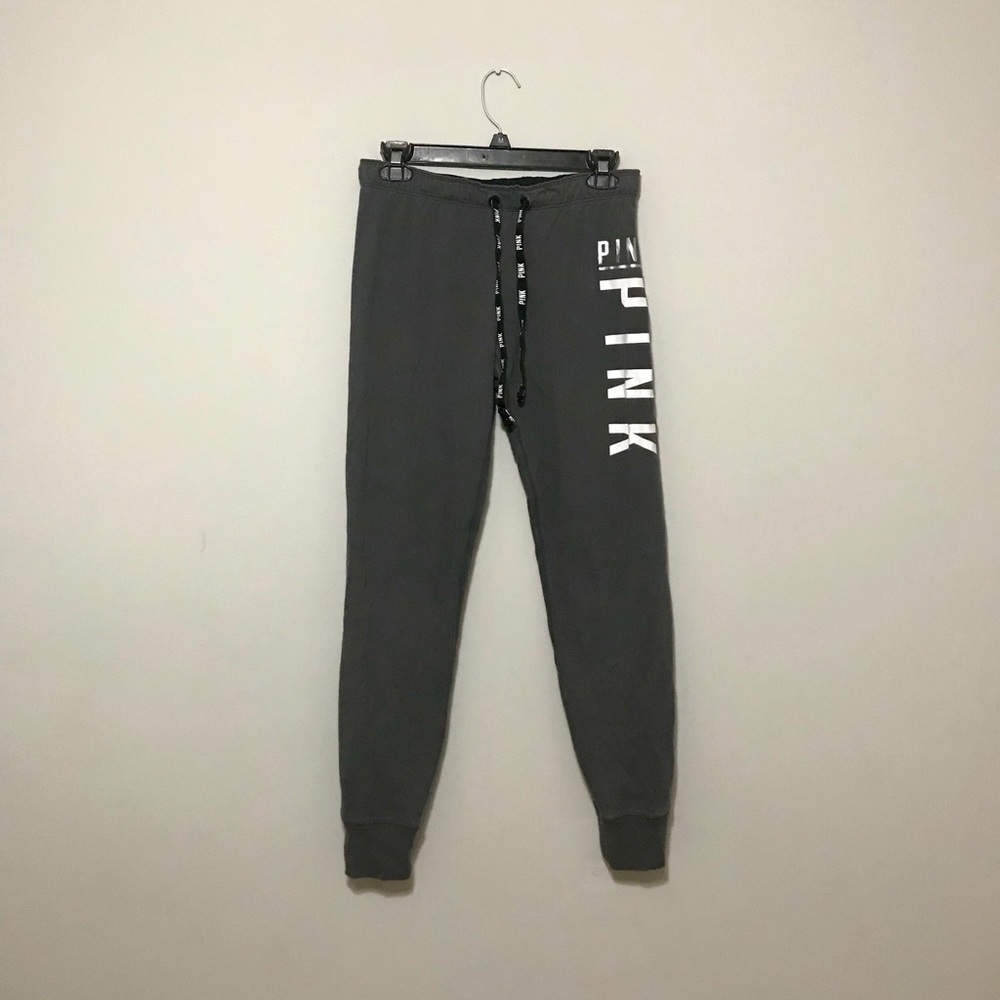 Charcoal Gray PINK Joggers